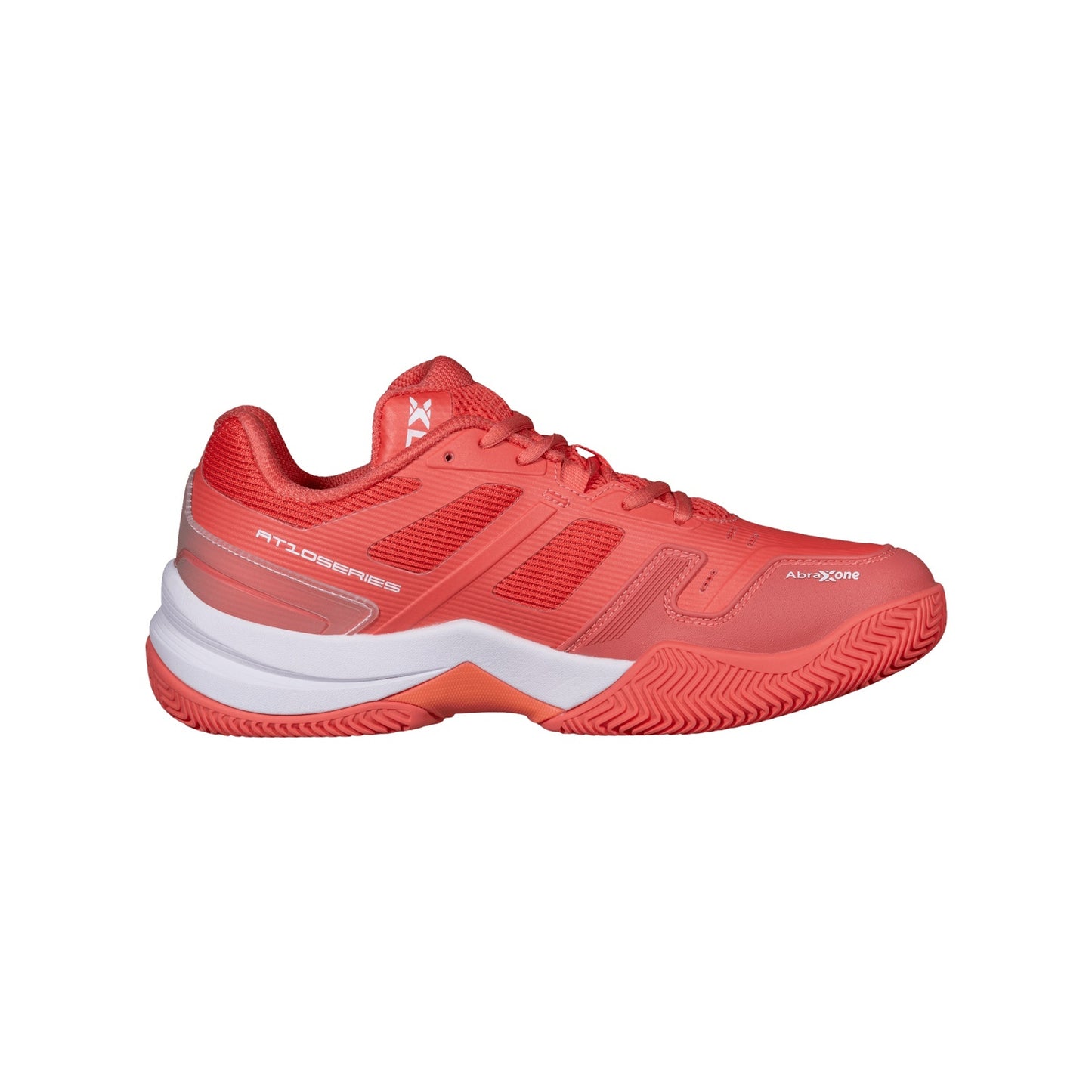 NOX AT10 Pro Padel Shoes Sea Coral/White, medial side profile
