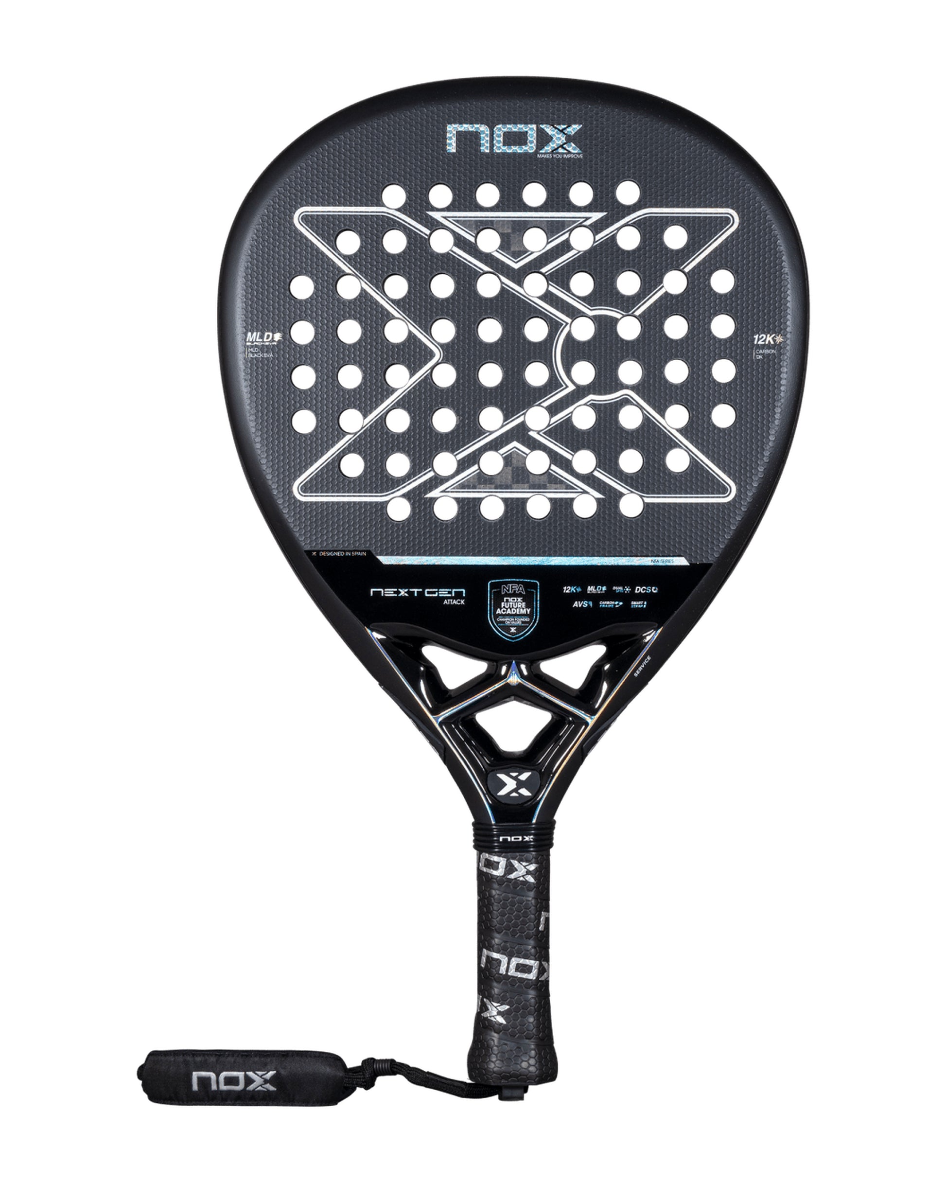 NOX NextGen Pro Attack 12K NFA Series 2026 Padel Racket - Front