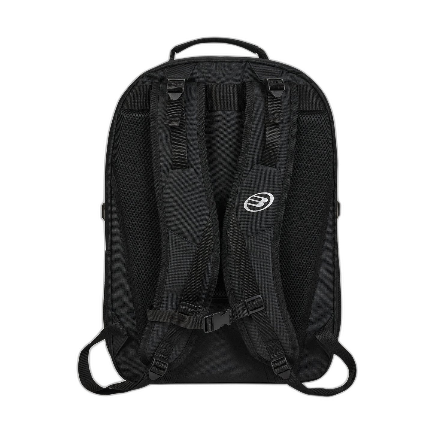 Bullpadel BPM26003 Tech Padel backpack, rear view with foam back panel and chest strap