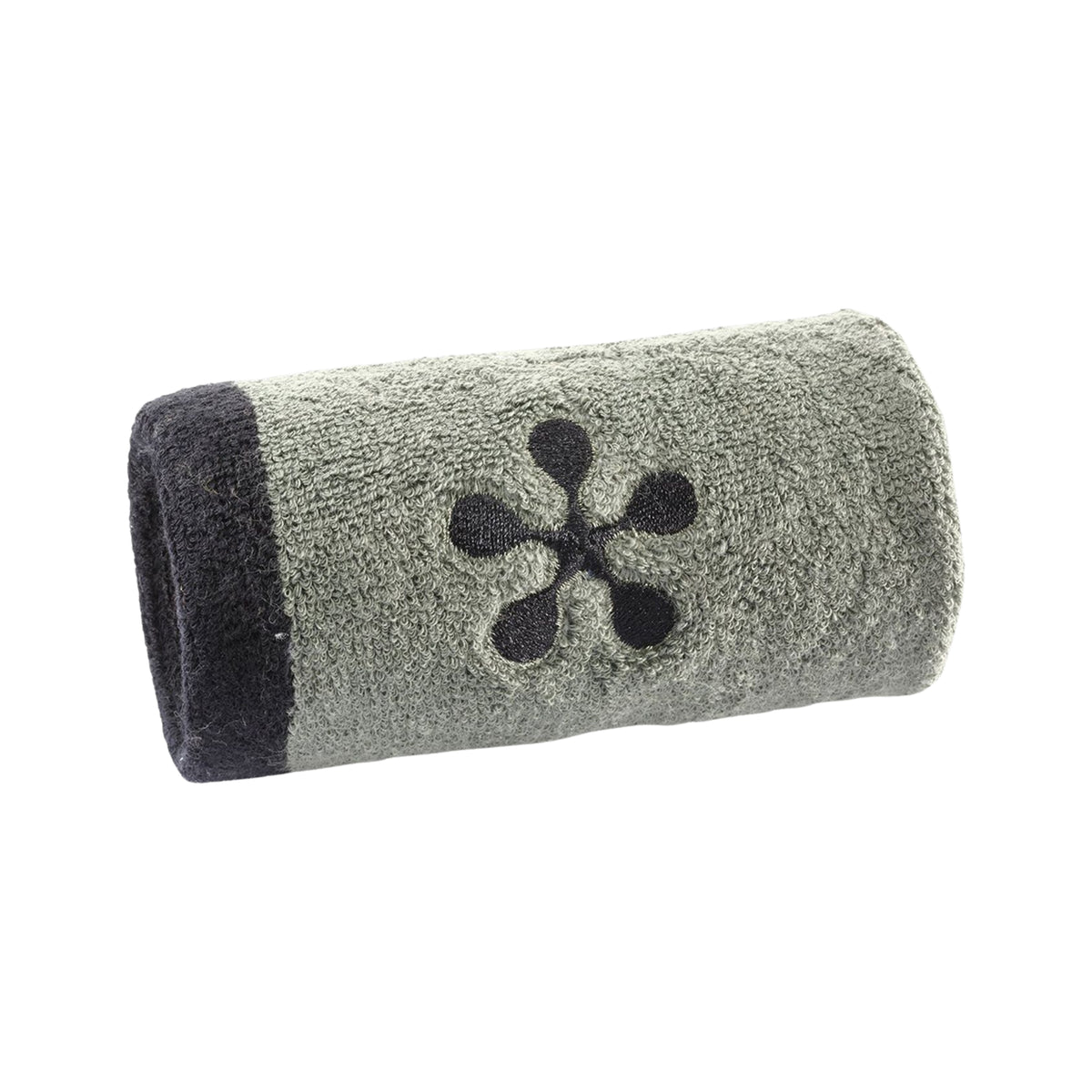 Bullpadel Premier Padel wristband, khaki with black end band, Premier Padel logo side