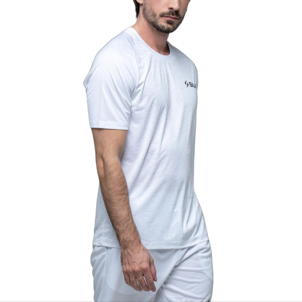 Siux Club 26 T-Shirt Men - White - Side worn view