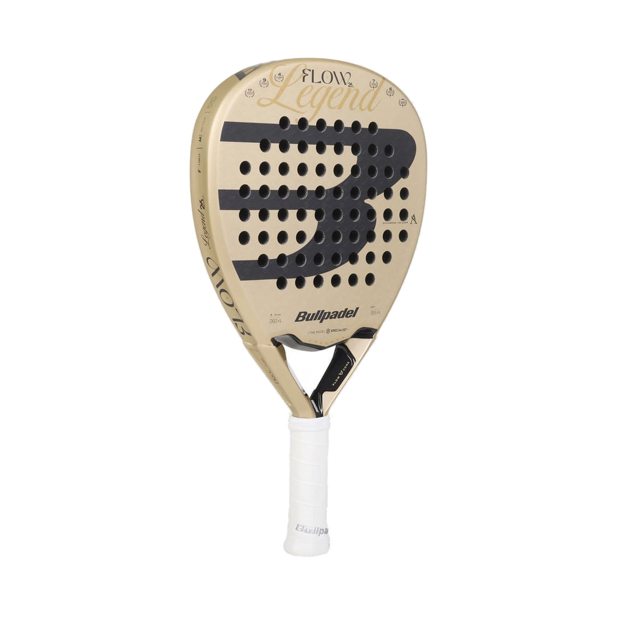 Bullpadel Flow Legend 2027 Padel Racket - Rear Three-Quarter View