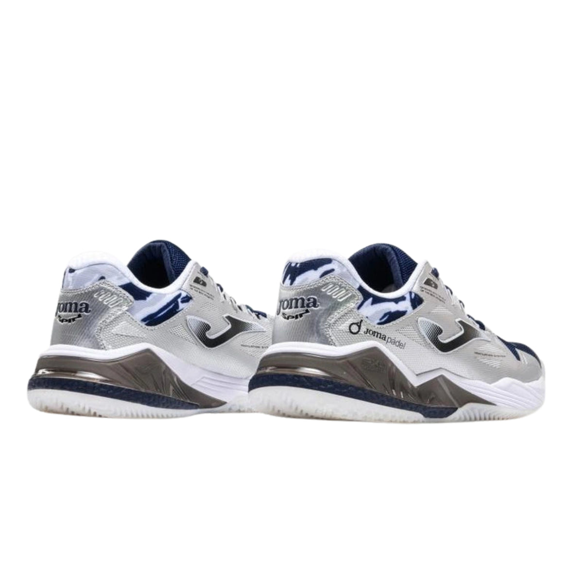 Joma Spin 2603 Padel Shoes Men - Navy Blue - Rear three-quarter pair