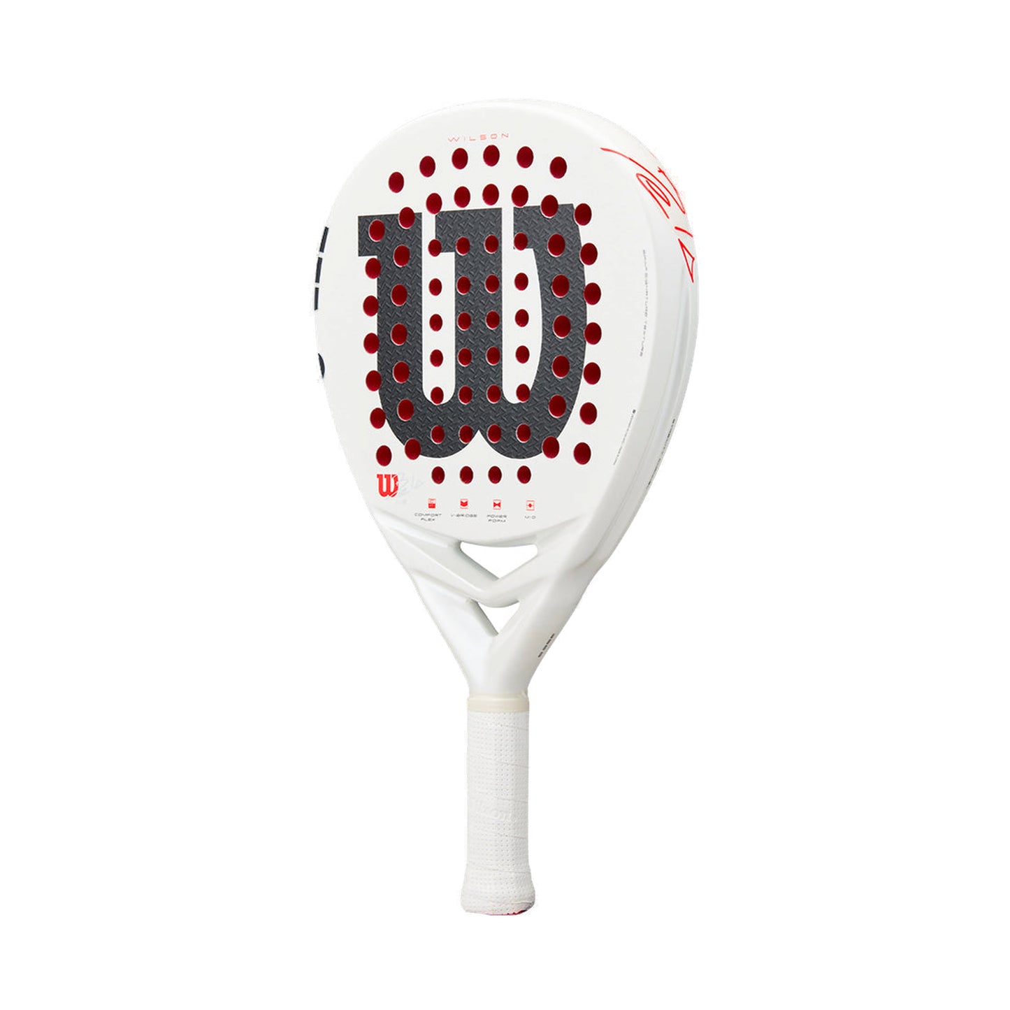 Wilson Bela LS V3 2025 Padel Racket, right three-quarter full view showing the face and frame