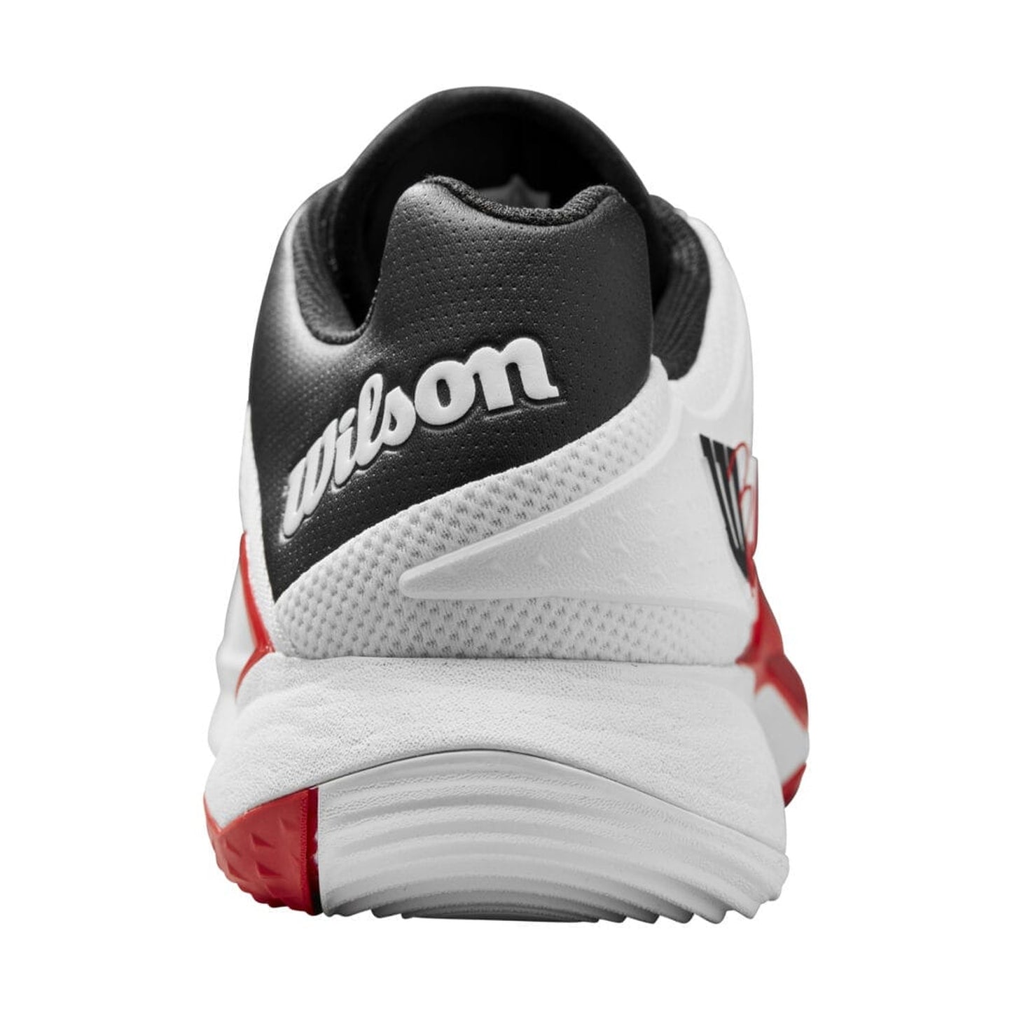 Wilson Bela Tour Padel shoe, heel view with white and black rear