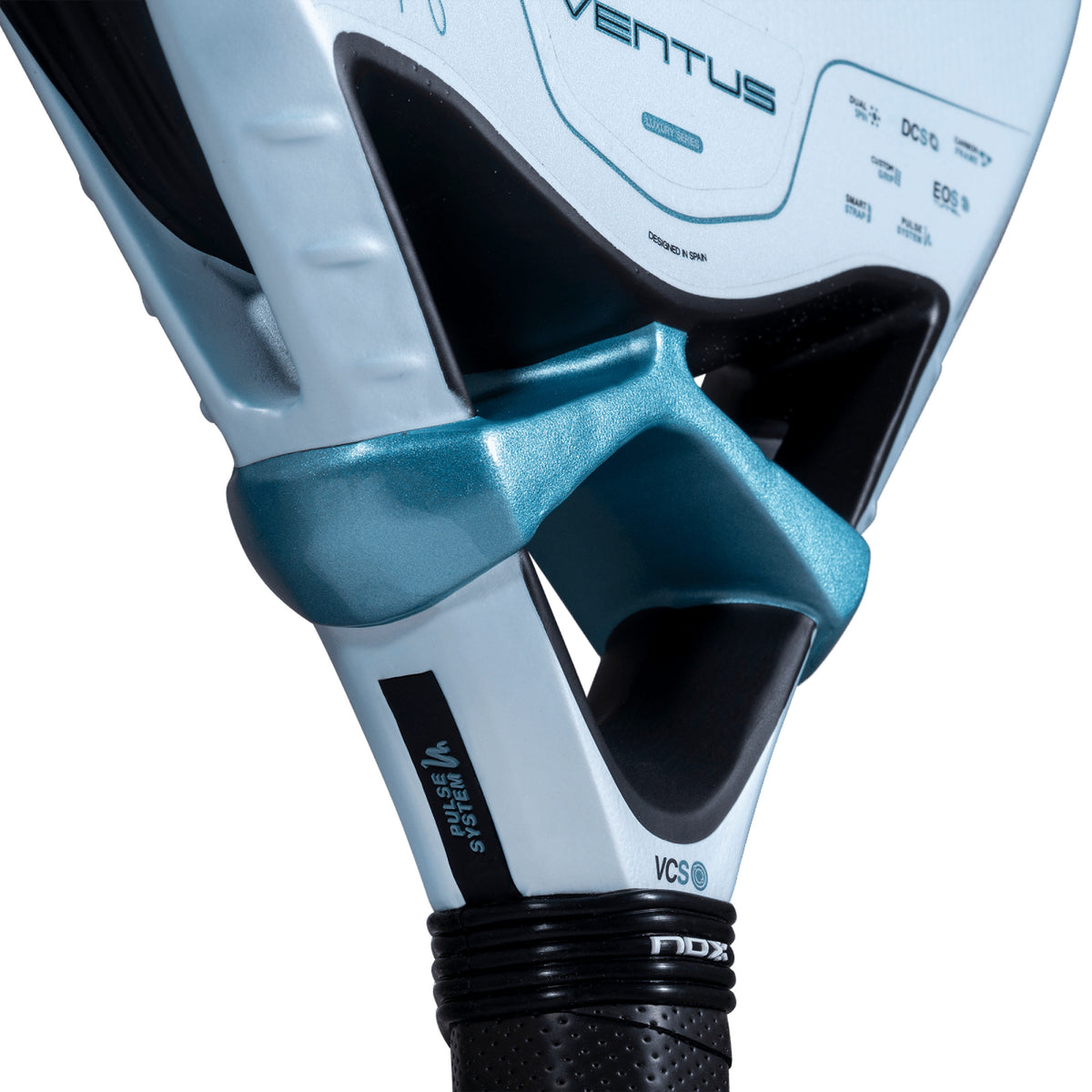 NOX Ventus Control 12K 2027 Padel racket, throat side detail