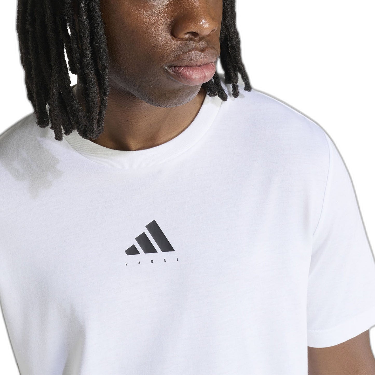 Adidas Padel Category Graphic T-Shirt, printed Adidas logo and ribbed crew neck