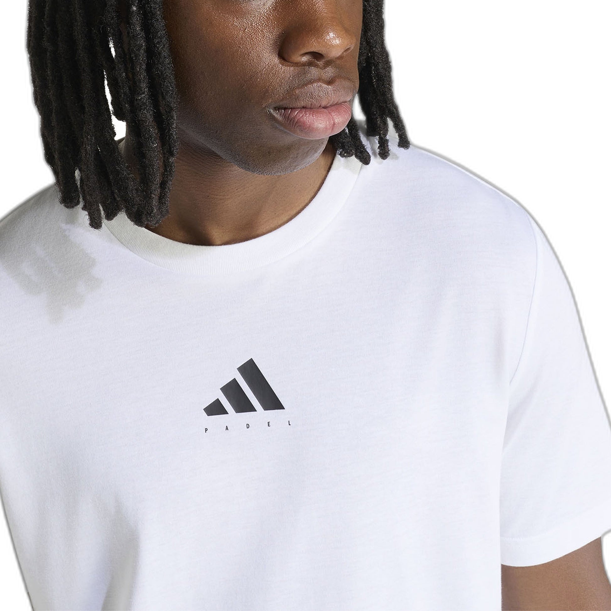 Adidas Padel Category Graphic T-Shirt, printed Adidas logo and ribbed crew neck