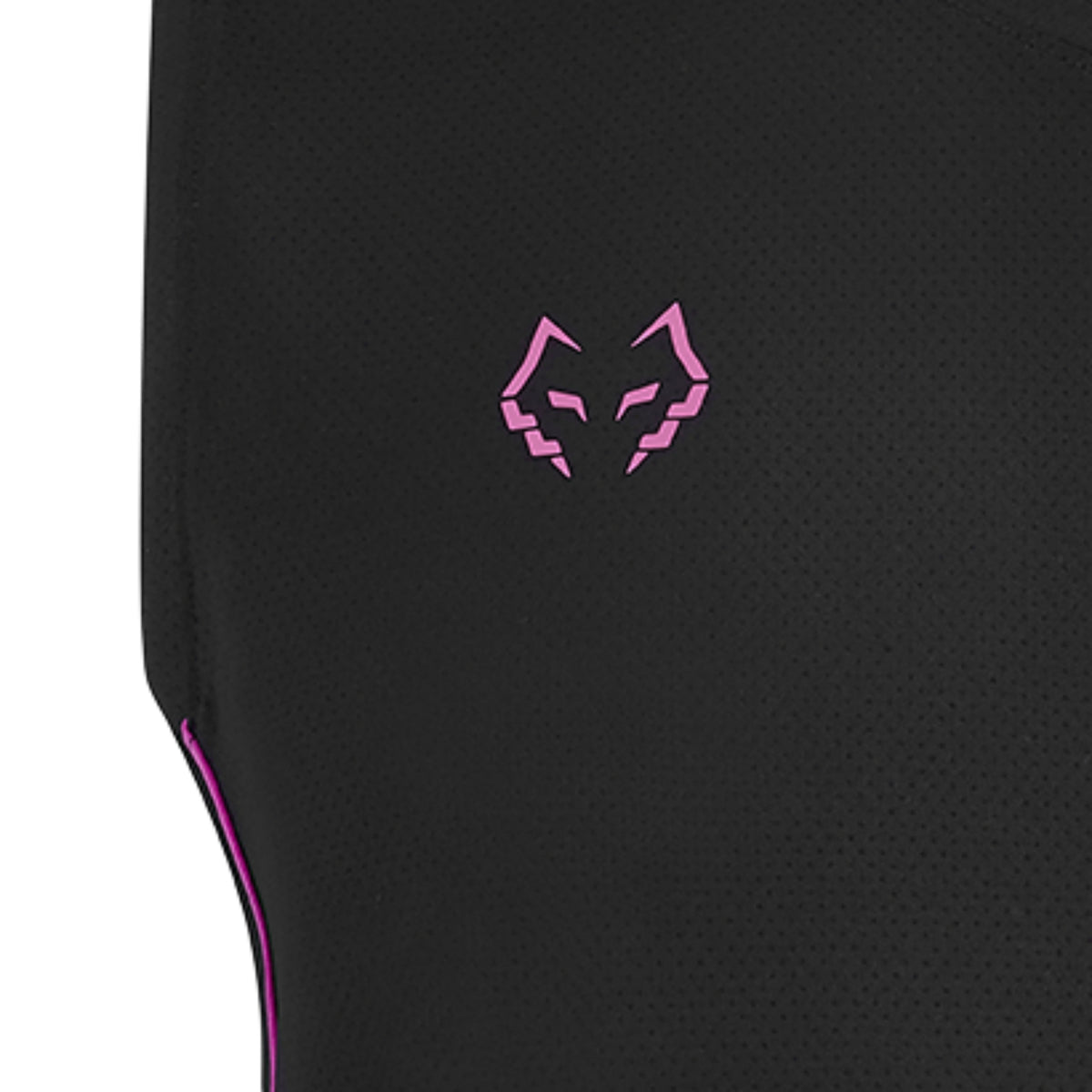 Babolat Lebron Muscle tank top, close-up of wolf chest emblem and textured fabric