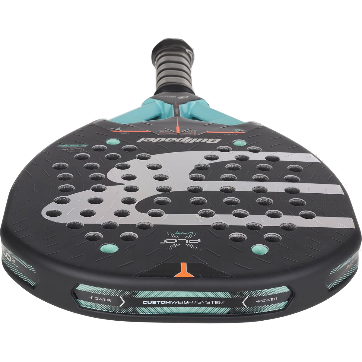 Bullpadel Xplo 02 Comfort 2027 Padel Racket - Top-Down Head Detail