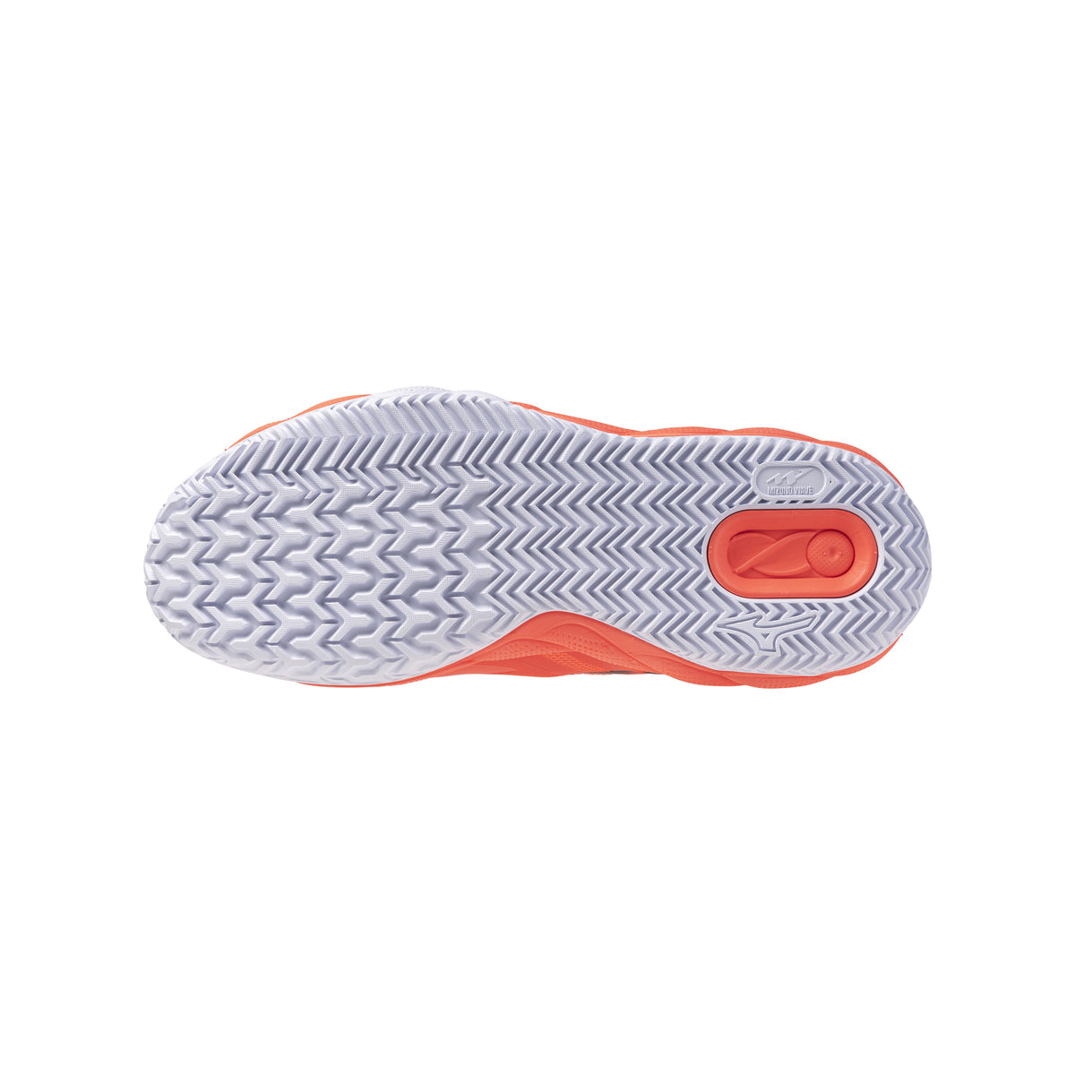 Mizuno Wave Enforce Court 2 Padel Shoes - Lava Orange/Black Oyster/Yellow Jasper - Outsole