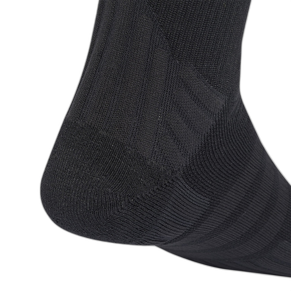 Adidas Cushioned Pro Crew Padel socks, heel detail with cushioning and arch support