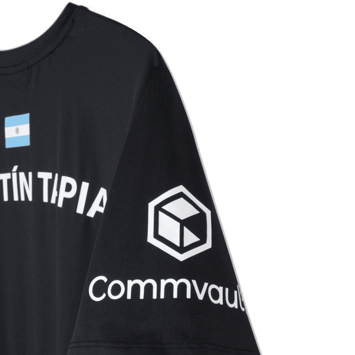NOX AT10 Tapia Sponsors T-Shirt Men - Black - Back sponsor detail