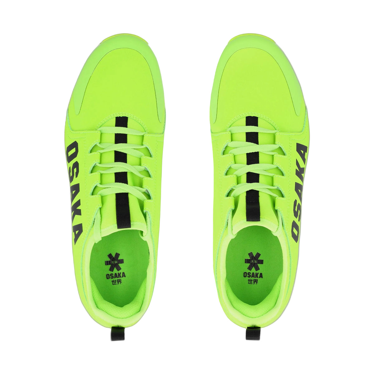 Osaka Furo Court Padel shoes, top-down view showing lacing and footbeds
