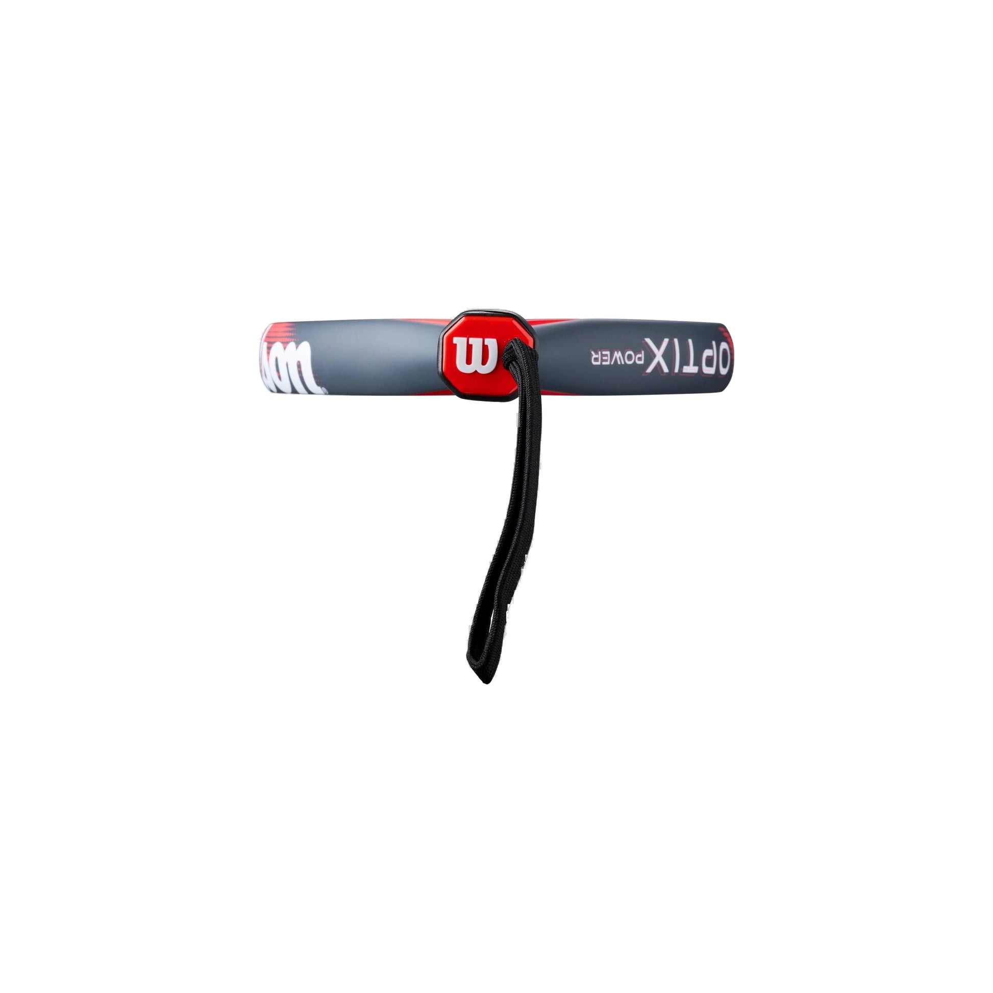 Wilson Optix V2 Power Padel racket handle, butt cap and full wrist strap