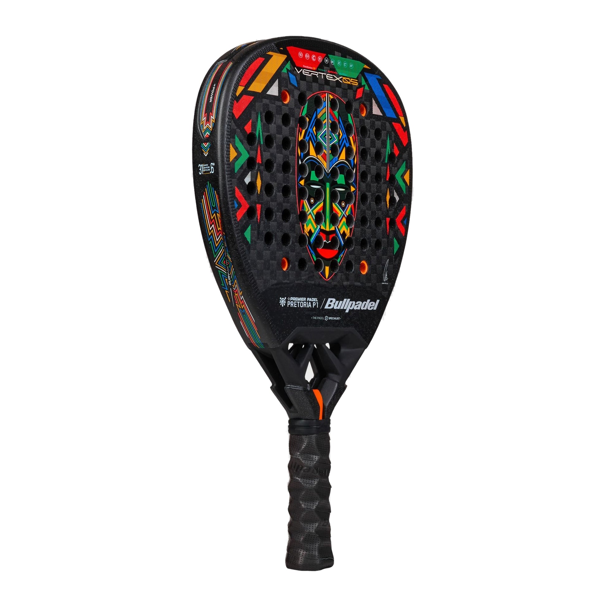 Bullpadel Vertex 05 Pretoria LTD Padel Racket, three-quarter front angle view