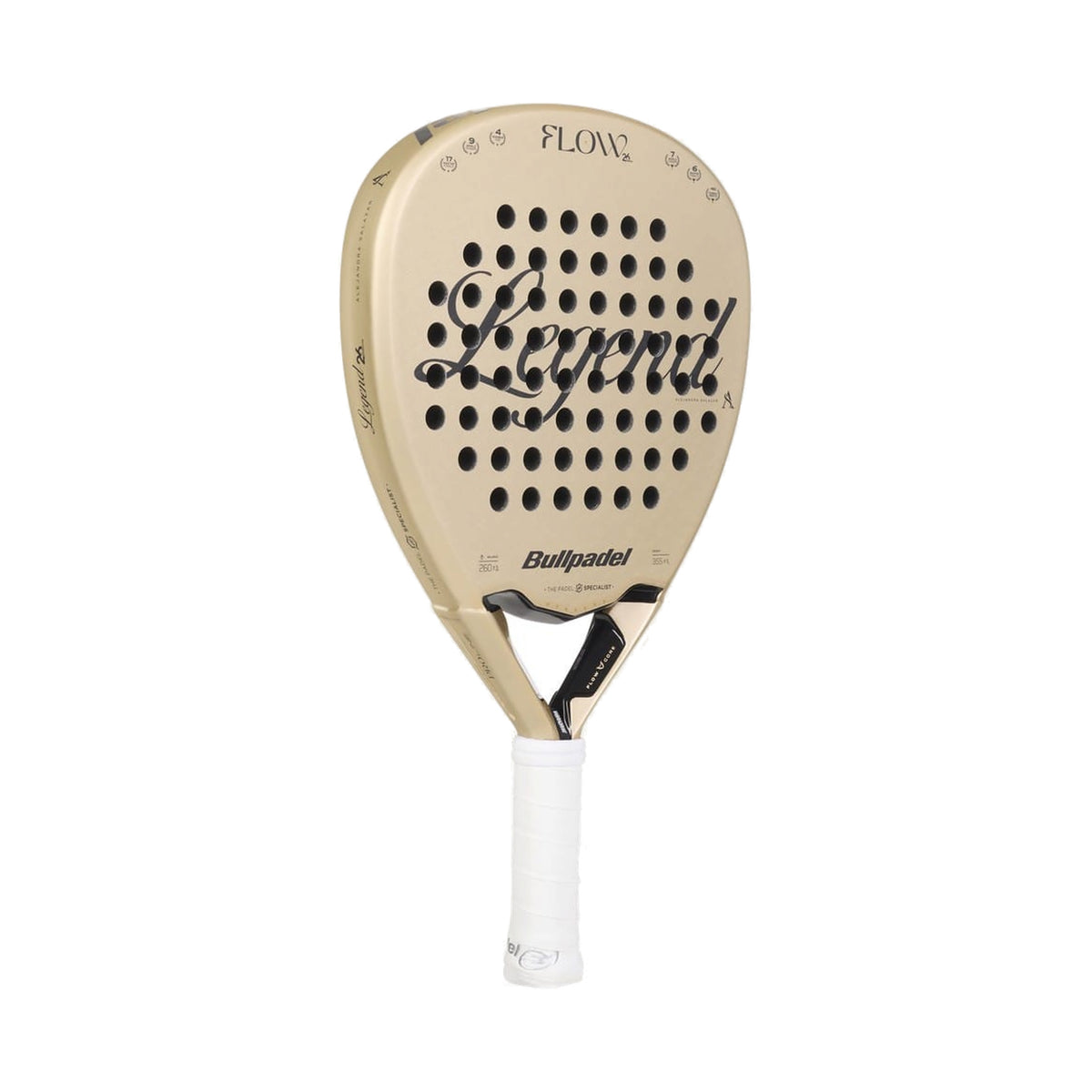 Bullpadel Flow Legend 2027 Padel Racket - Front Three-Quarter View
