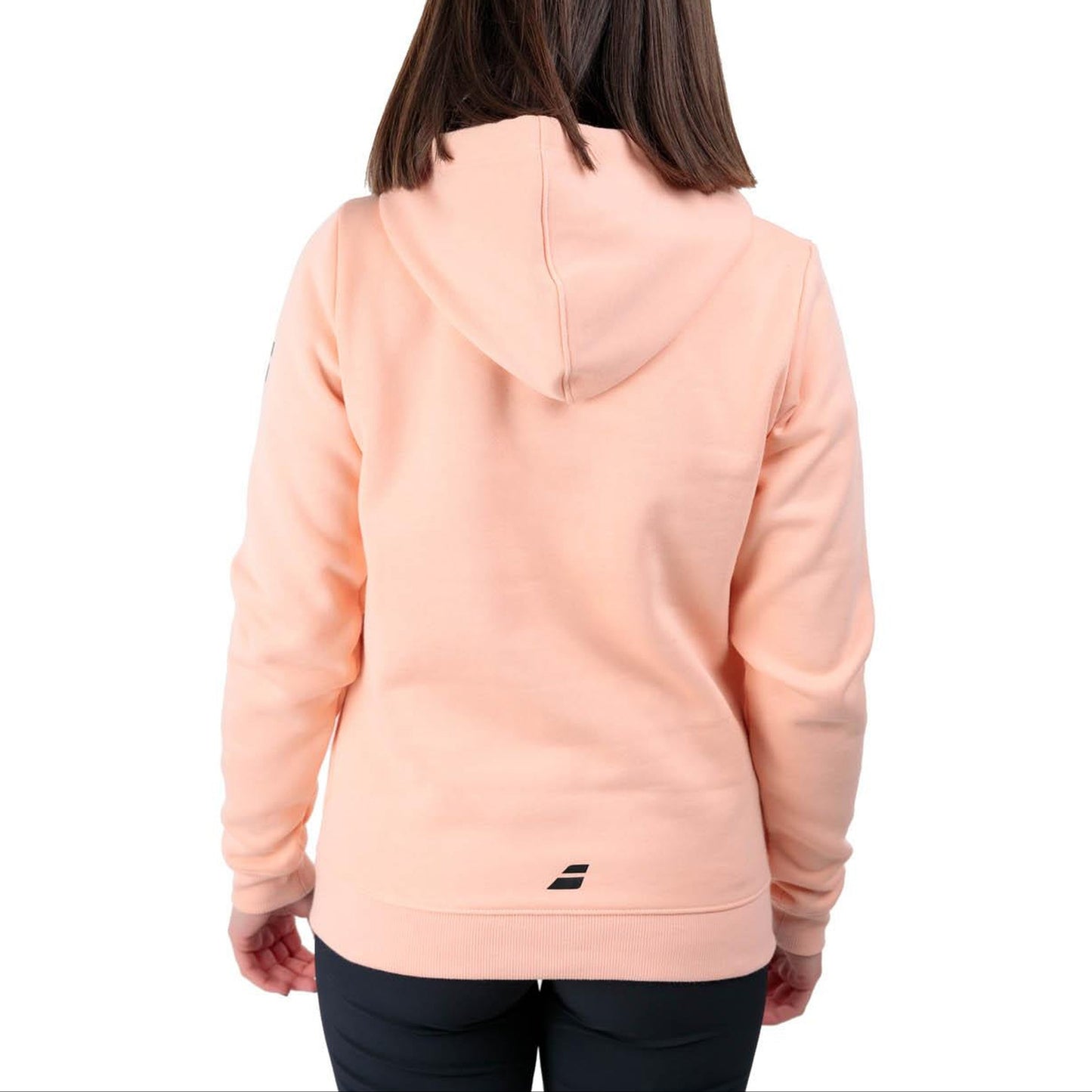 Babolat Exercise Hoodie Women - Tropical Peach - Worn back