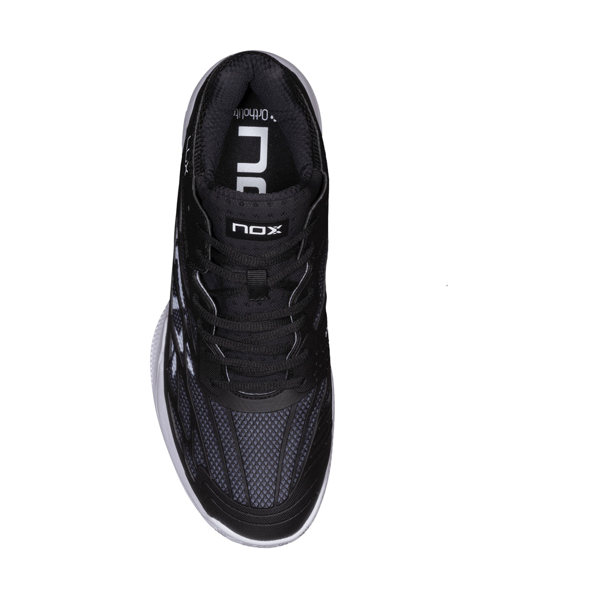 NOX AT10 Lux Padel Shoes - Black/White - Top