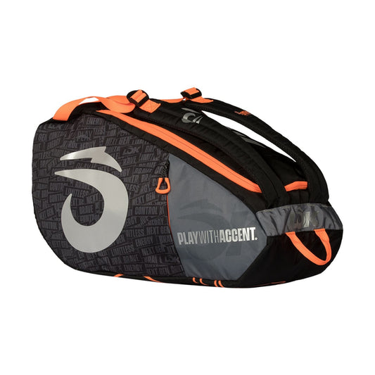 LOK One Gen 2 Padel bag, top angle showing straps and end handle