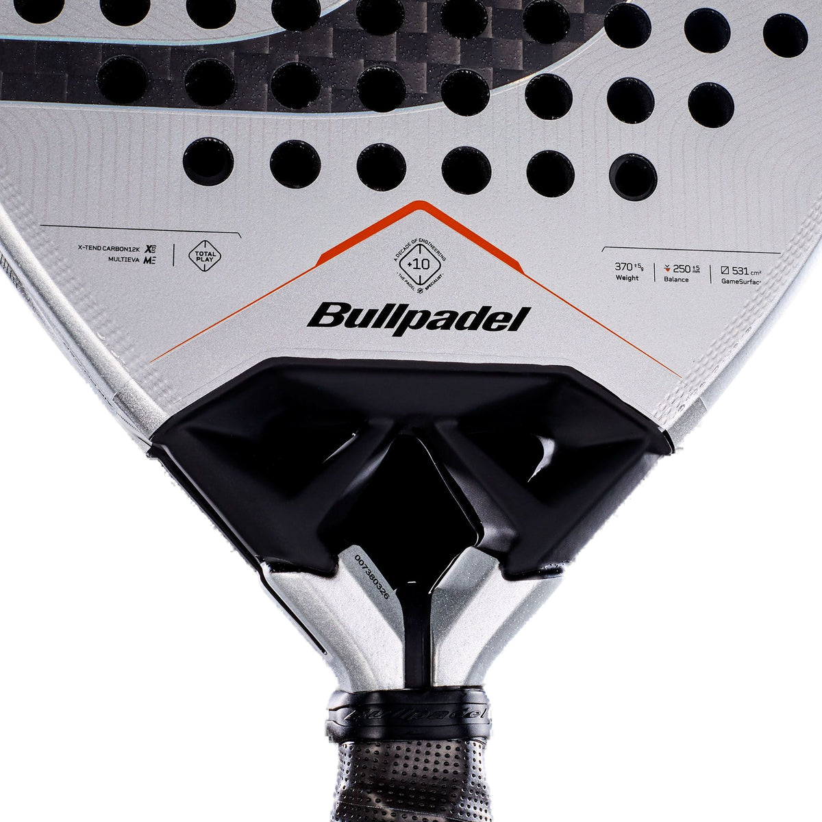 Bullpadel Vertex 05 Hybrid 2027 Padel racket, Vertex Core heart bridge detail