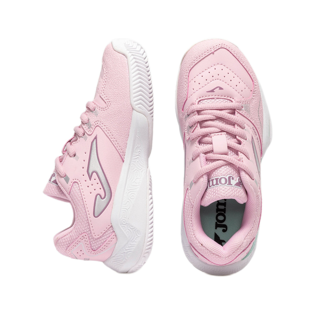Joma Master 1000 Jr 2613 Padel Shoes - Light Pink - Top and side pair