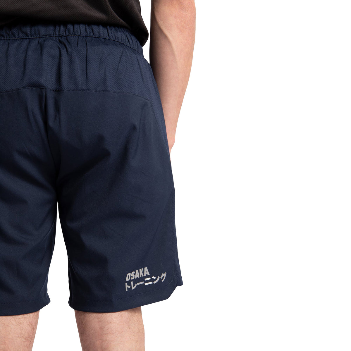 Osaka Training Shorts Men - Navy rear logo detail