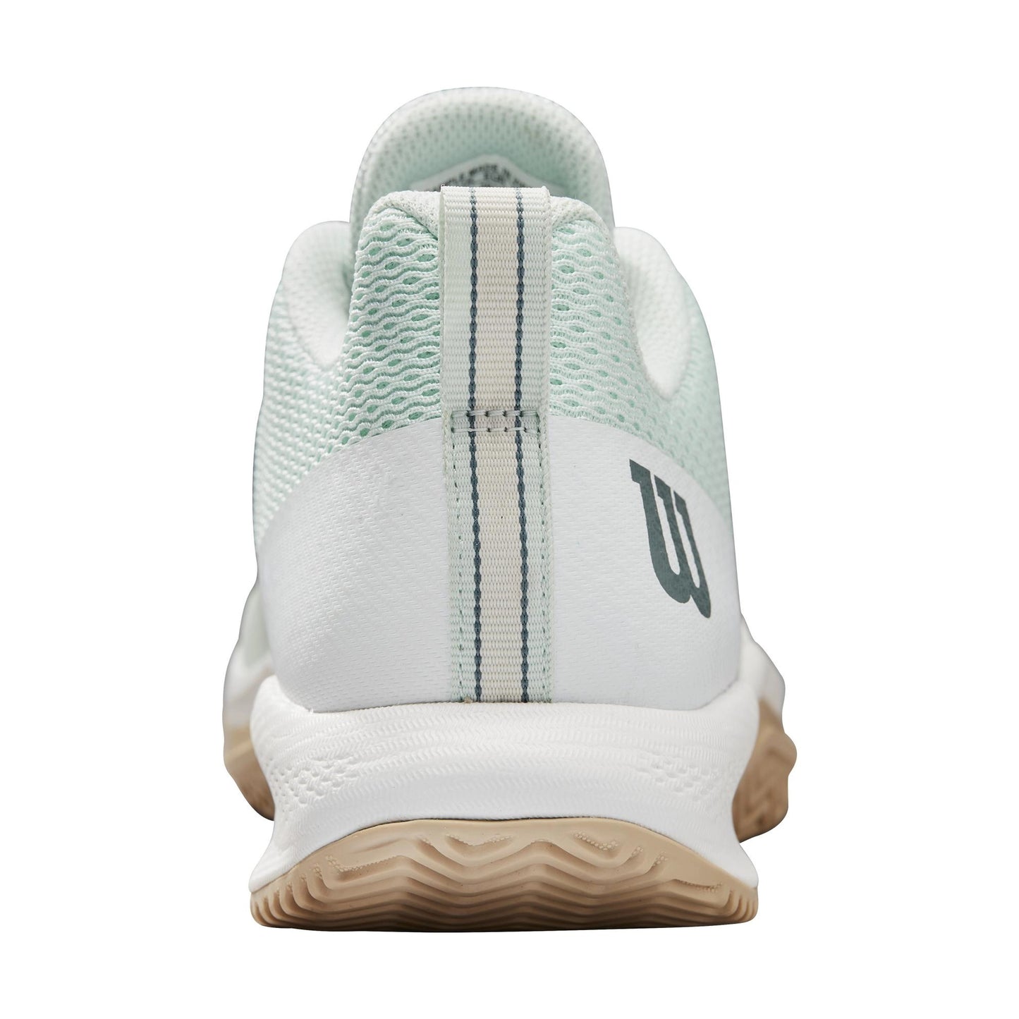 Wilson Rush Pro Lite Padel shoes, rear heel view in Opal Blue
