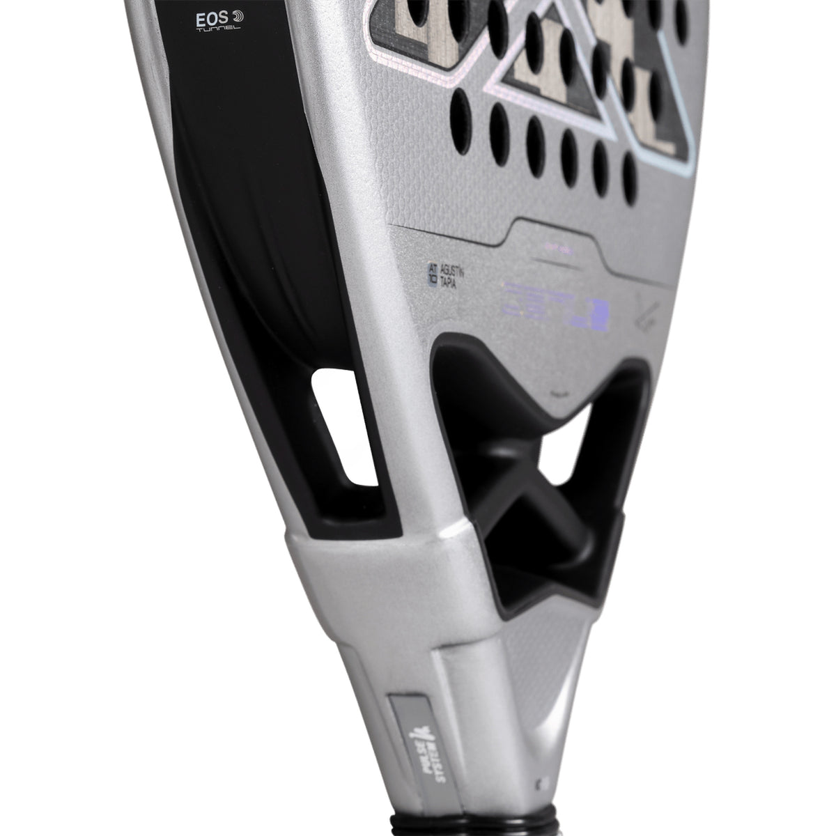 NOX Genius Attack 12K Alum XTREM 2027 Padel racket, heart bridge detail