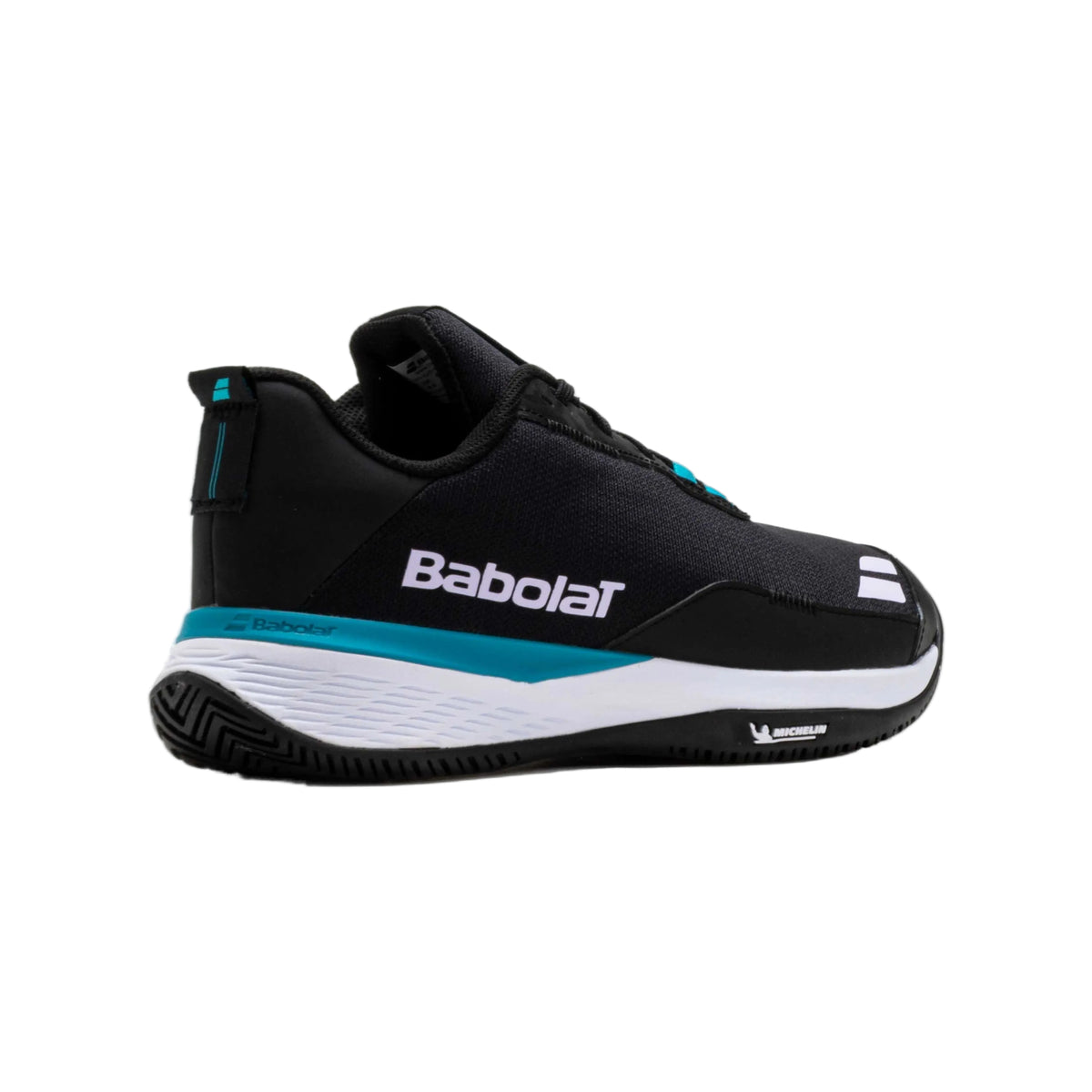 Babolat SFX Evo Padel shoes, rear three-quarter view showing ankle and heel support
