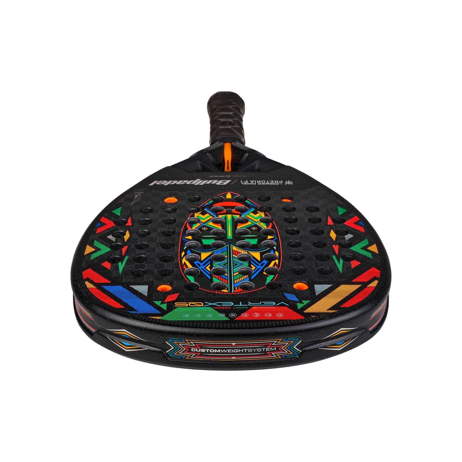 Bullpadel Vertex 05 Pretoria LTD Padel Racket, top crown of CarbonTube frame