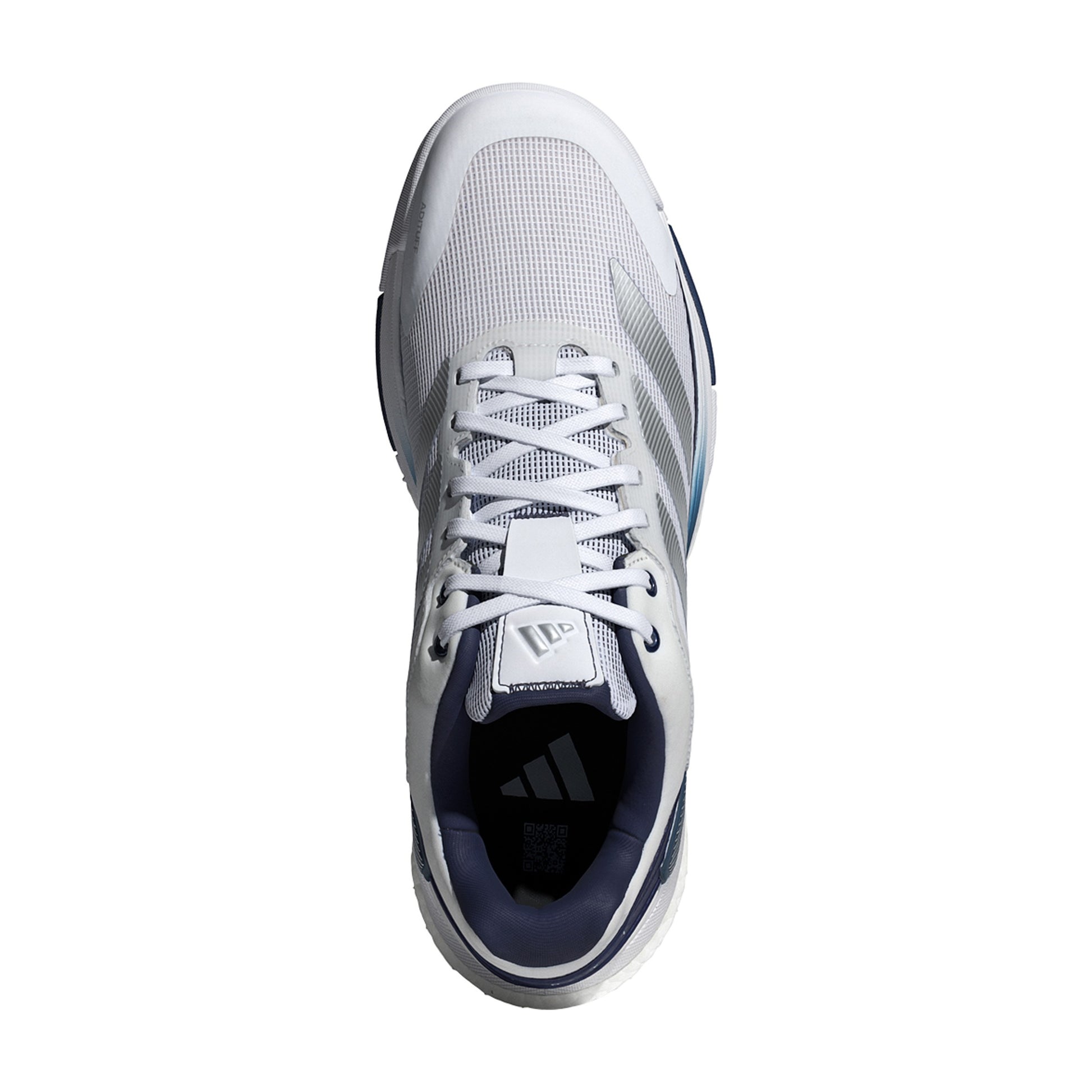 Adidas CrazyQuick Boost Padel Shoes Men - White/Silver - Top