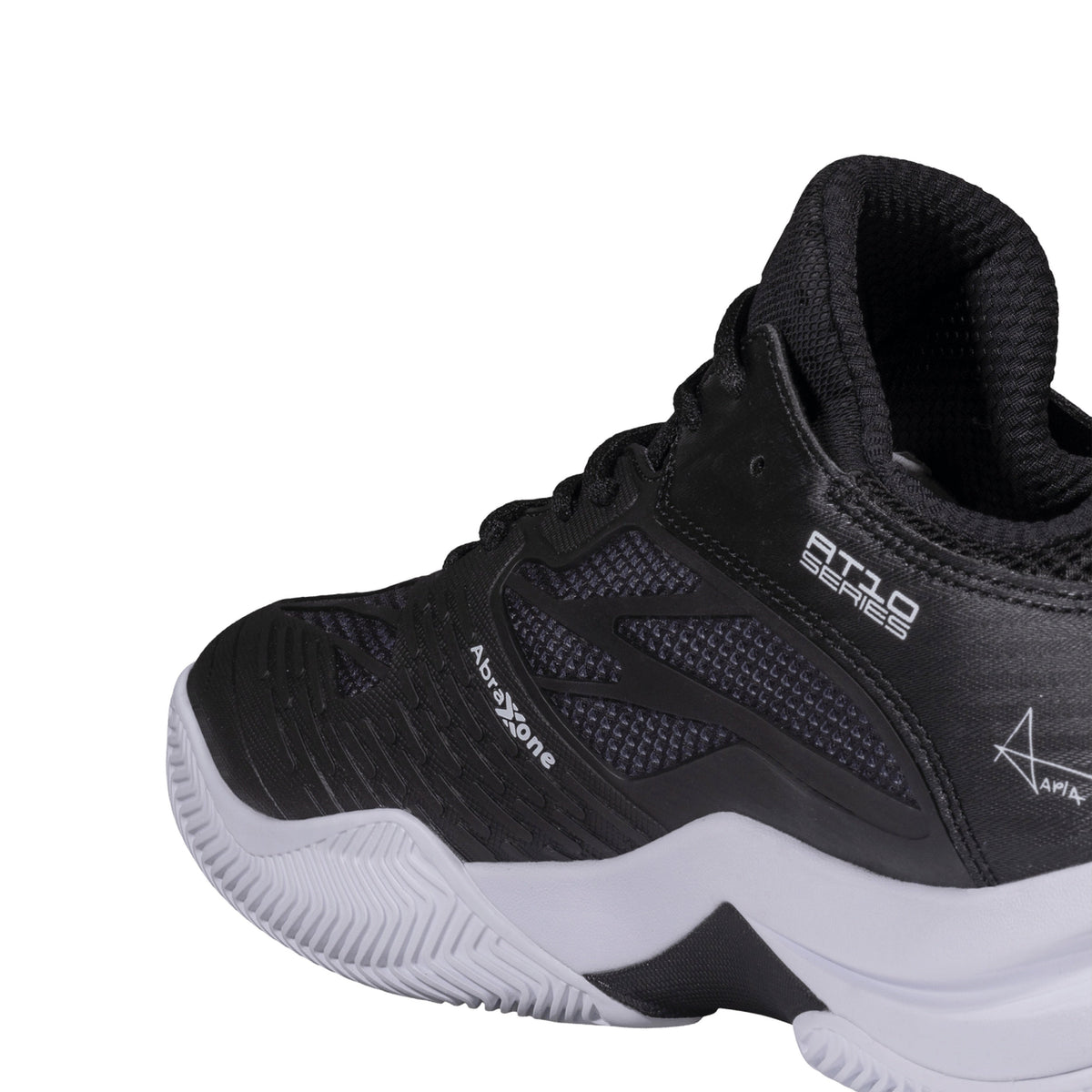NOX AT10 Lux Padel Shoes - Black/White - Medial reinforcement detail