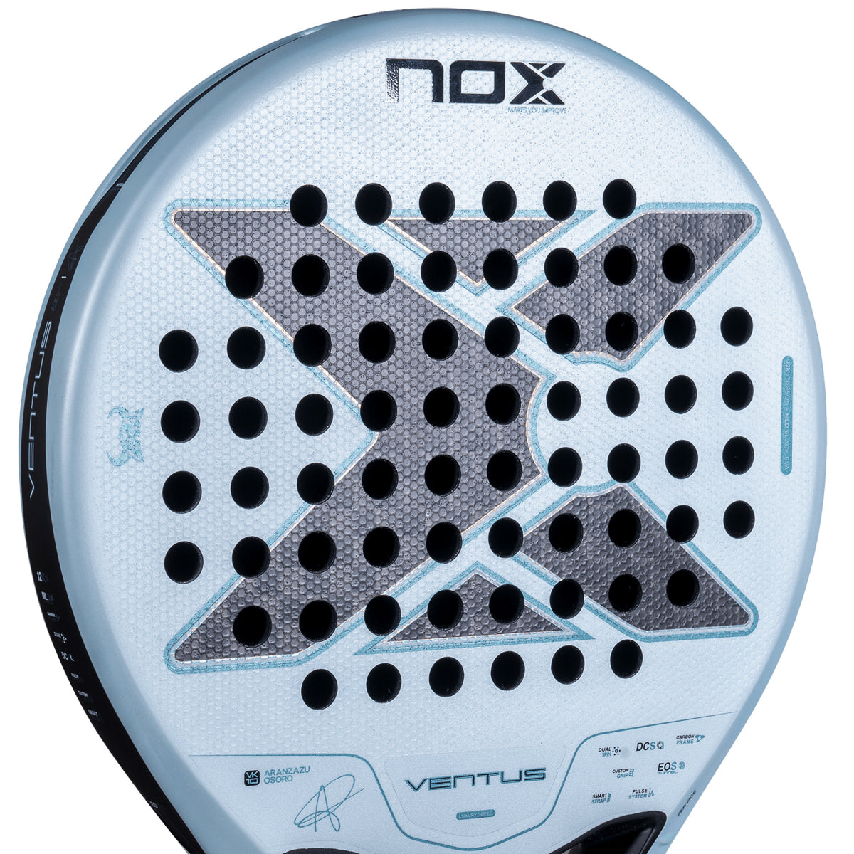 NOX Ventus Control 12K 2027 Padel racket, Dual Spin face texture detail