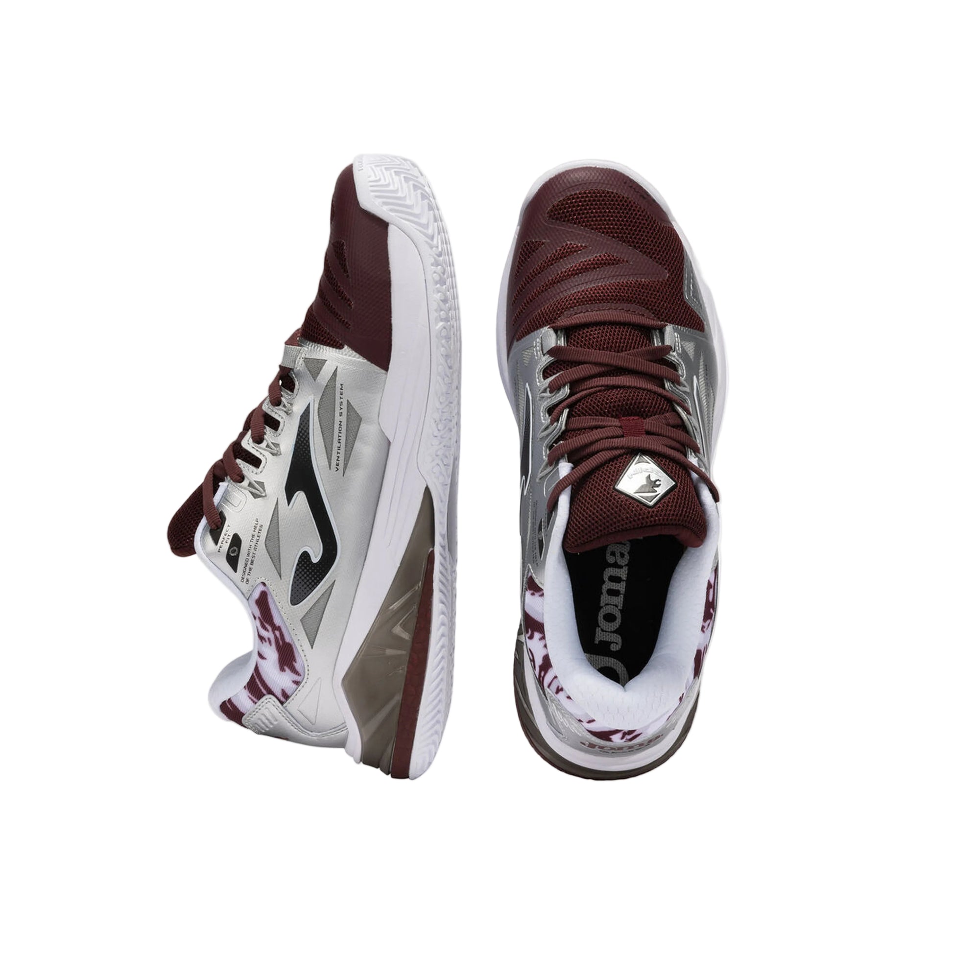 Joma Spin Men 2512 Padel Shoes Men - Maroon - Outsole