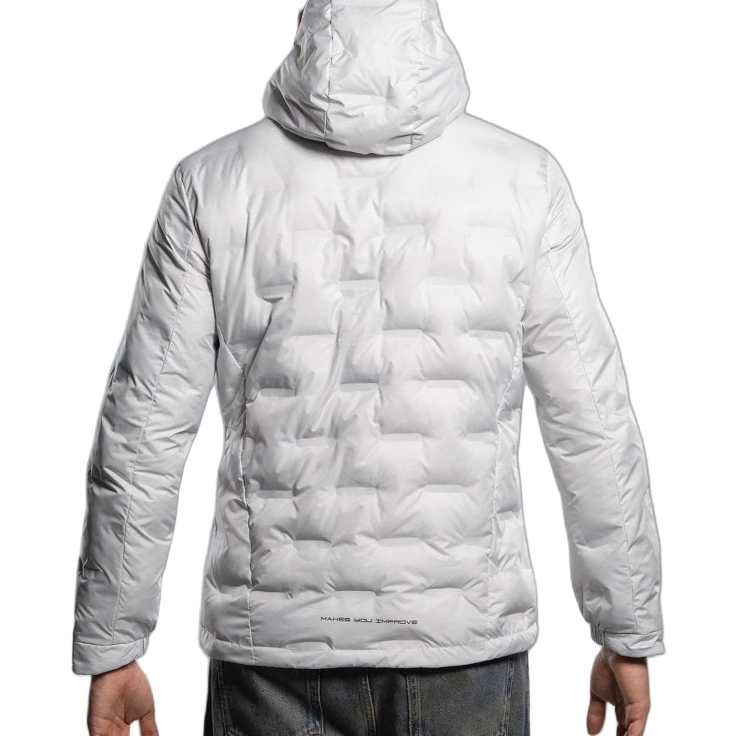 NOX Men's Team Padded Jacket - Ice Grey - model back