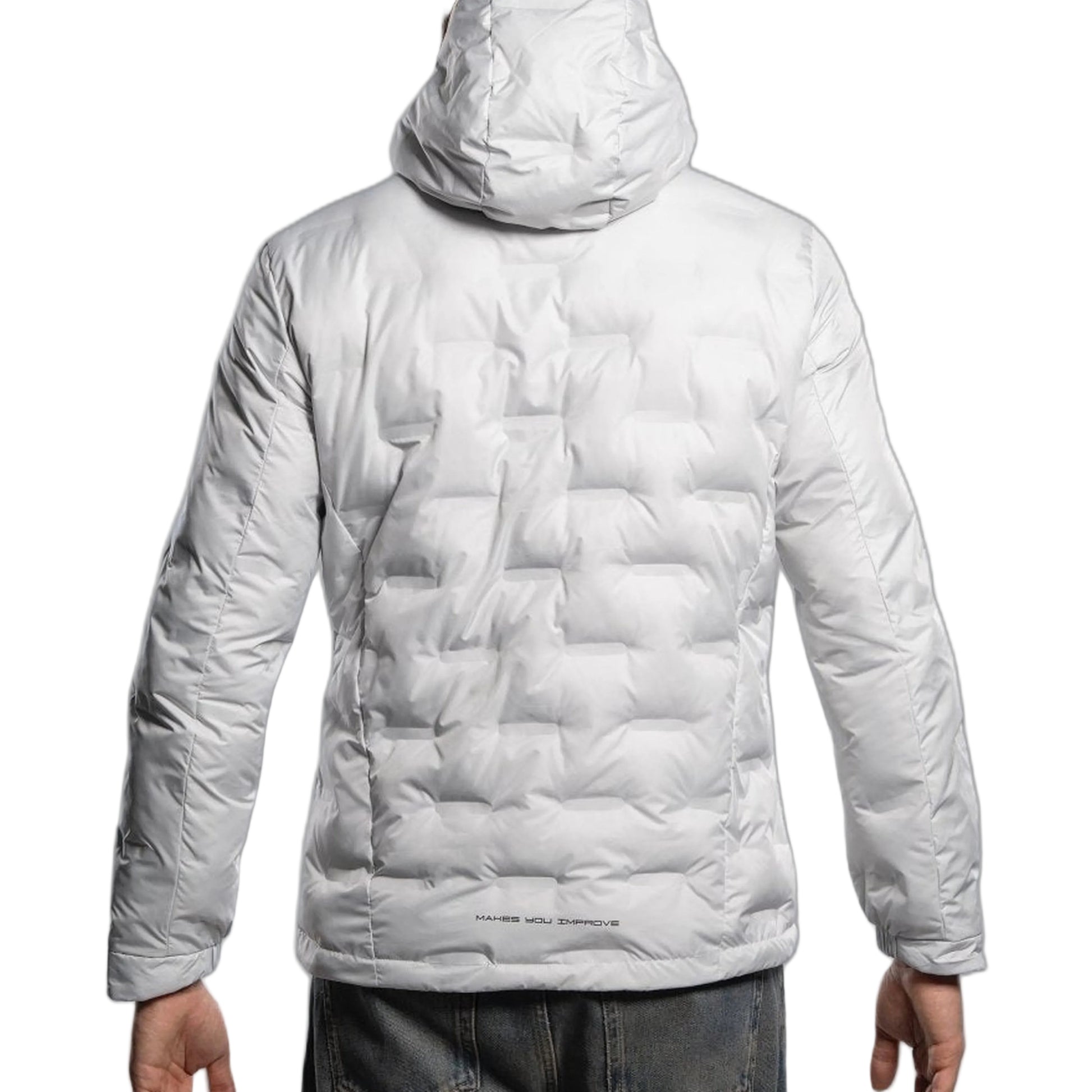 NOX Men's Team Padded Jacket - Ice Grey - model back