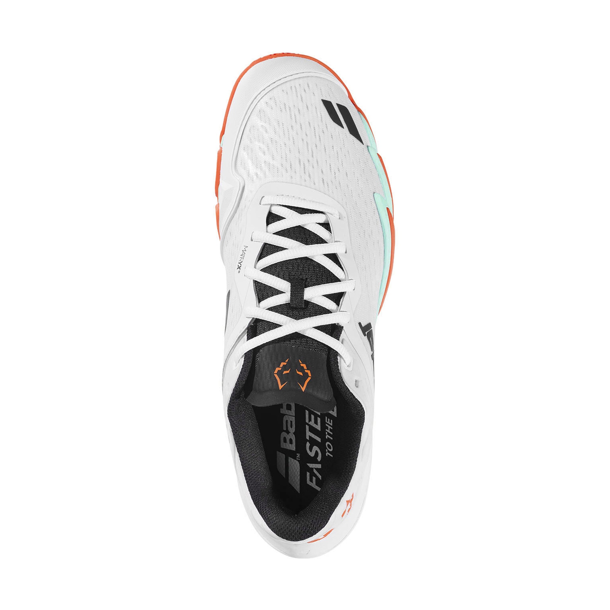 Babolat Jet Premura 3 Men Padel Shoes - White/Orange - Medial