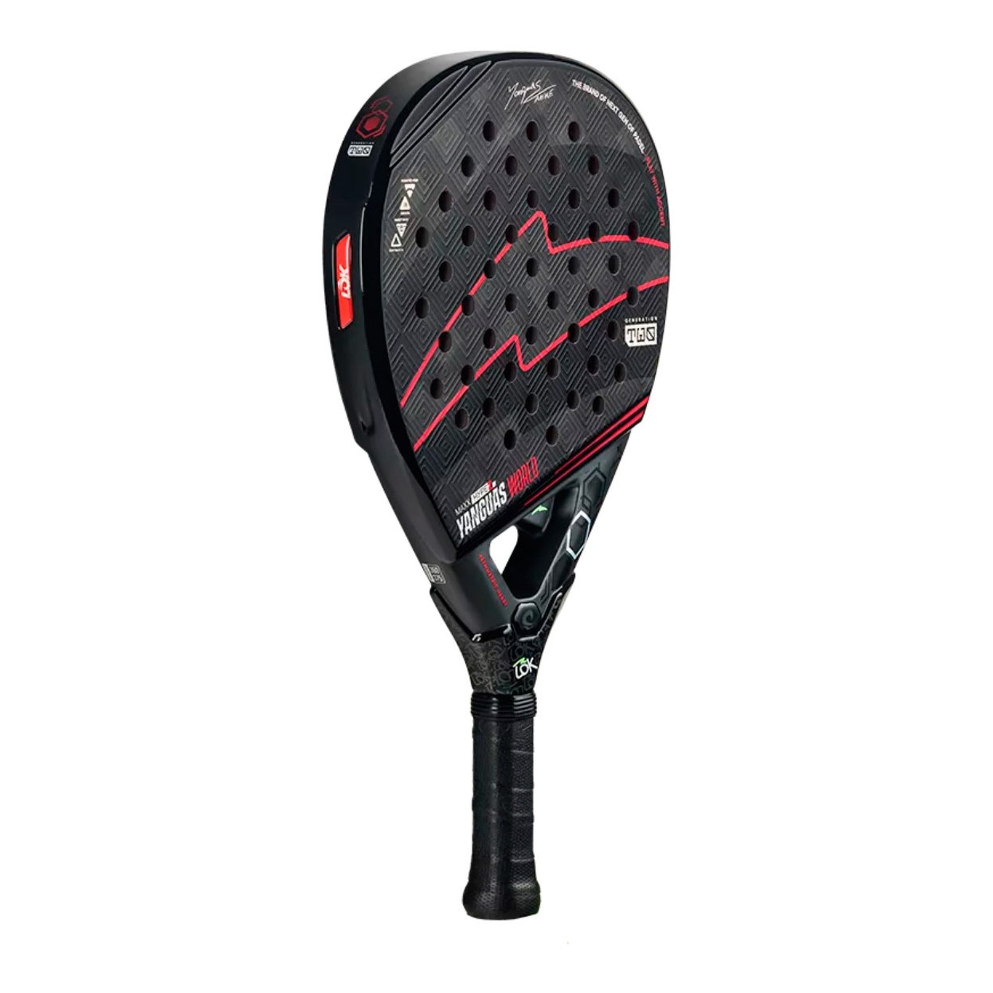 LOK Maxx Hype 2 Mike Yanguas World Padel Racket - Back detail