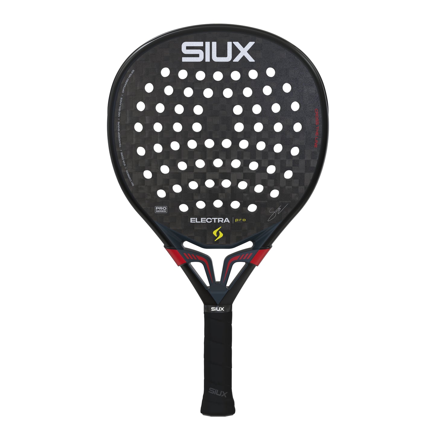 Siux Electra Pro 2026 Padel Racket - Shadow Red - Front