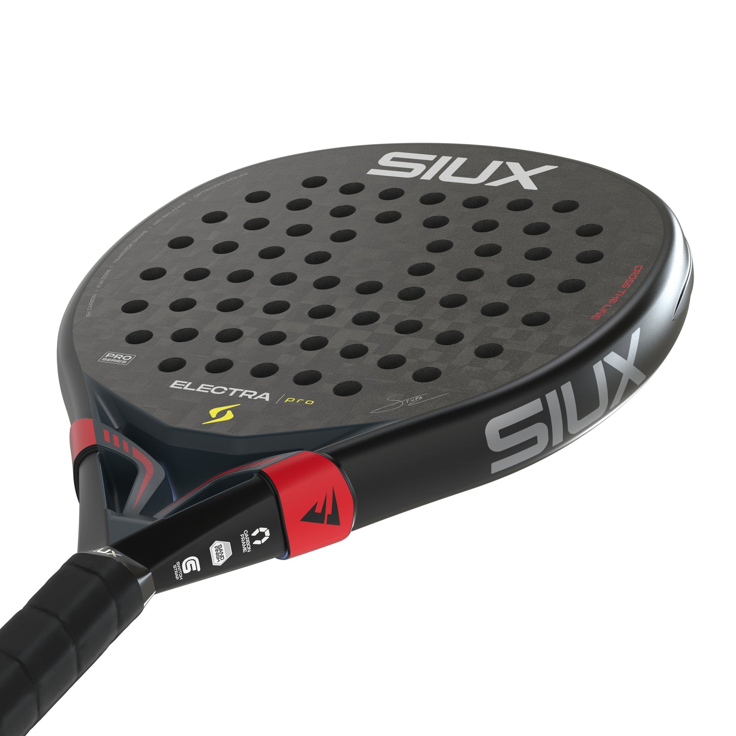 Siux Electra Pro 2026 Padel Racket - Shadow Red - Detail