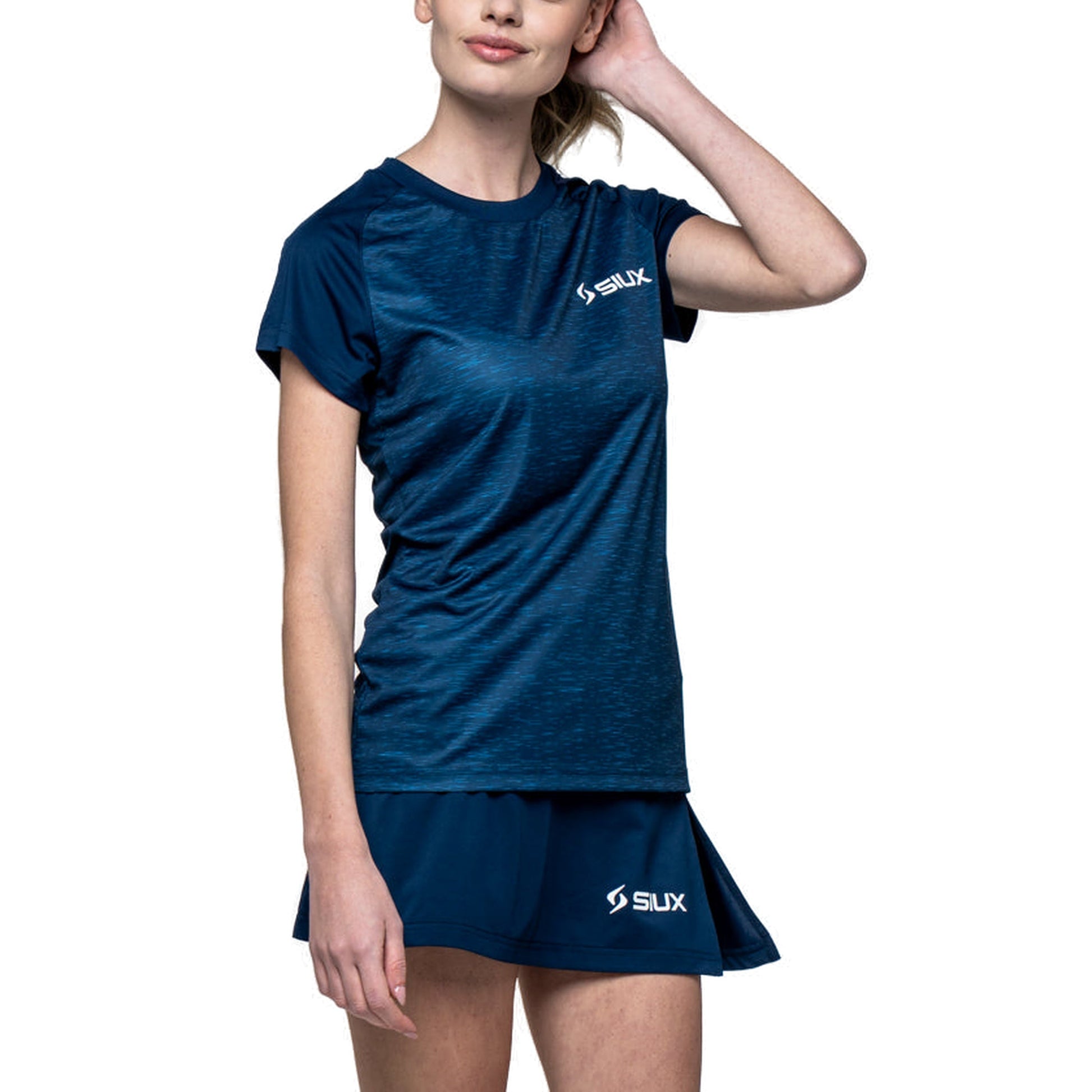 Siux Club 26 Women's Padel T-Shirt - Navy - Alternate Front
