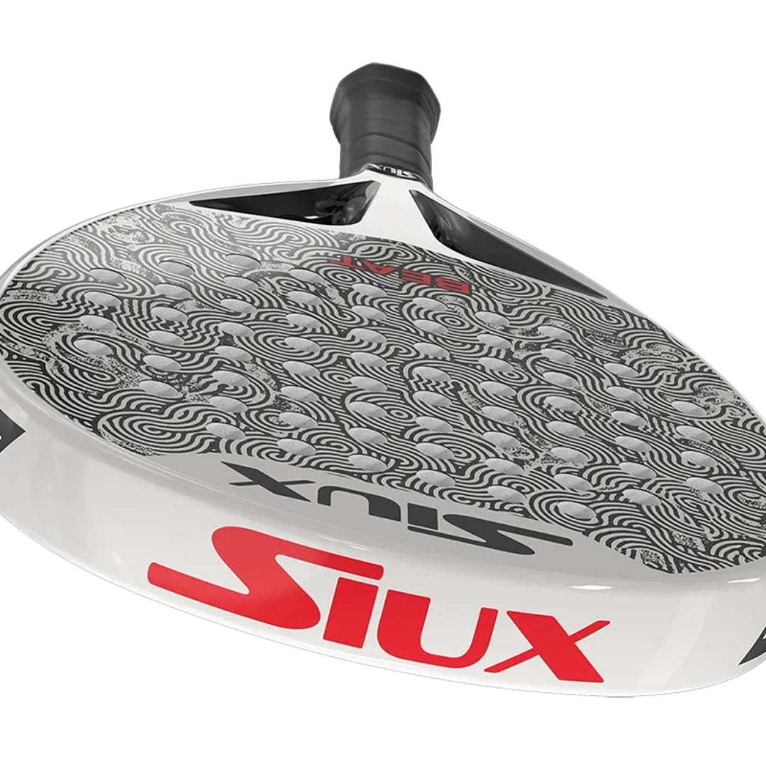 Siux Silver Racket Siux Beat Hybrid 2024 Padel Racket - White | PadelZone