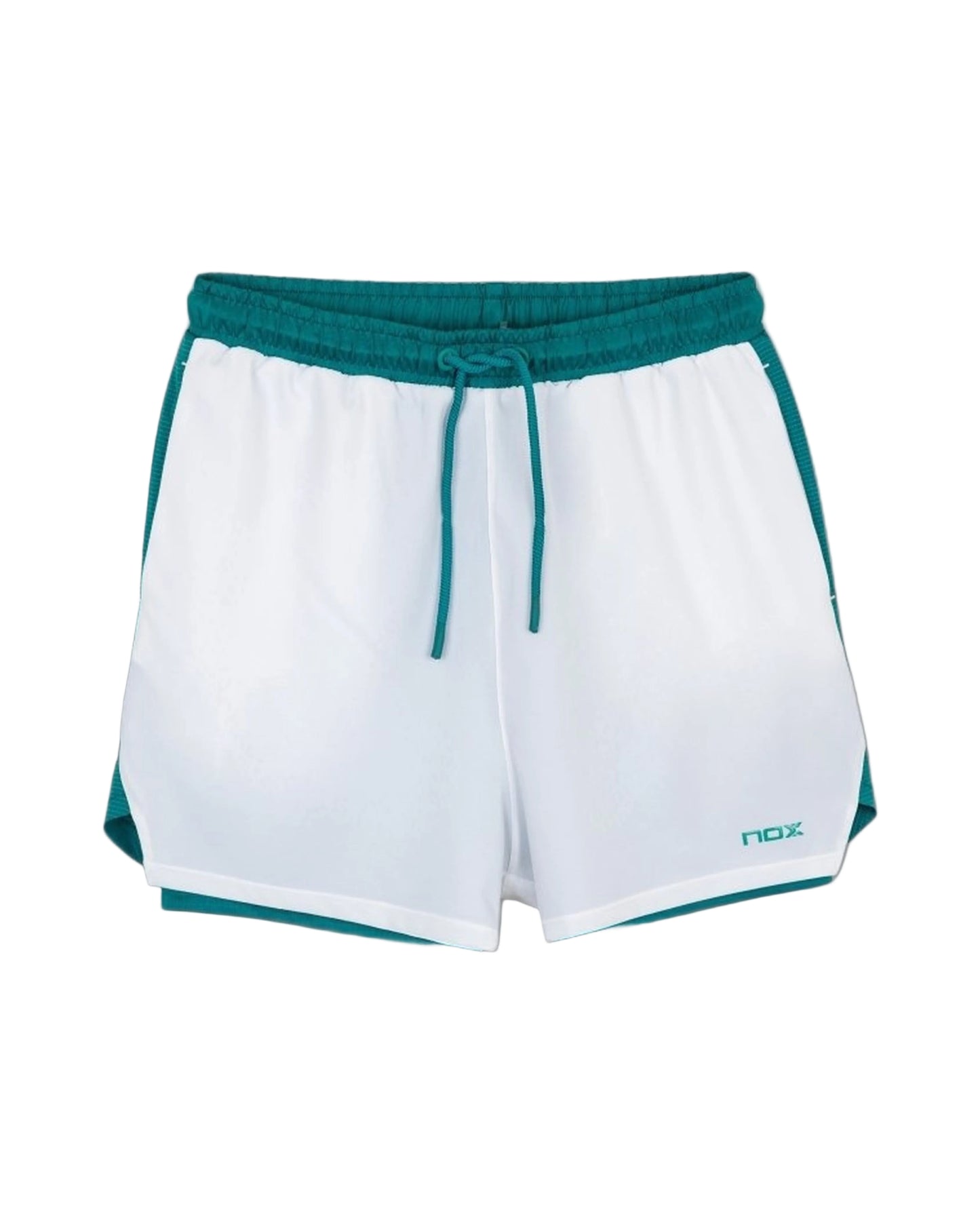 NOX Men's Pro Shorts - White/Ivy Green - front