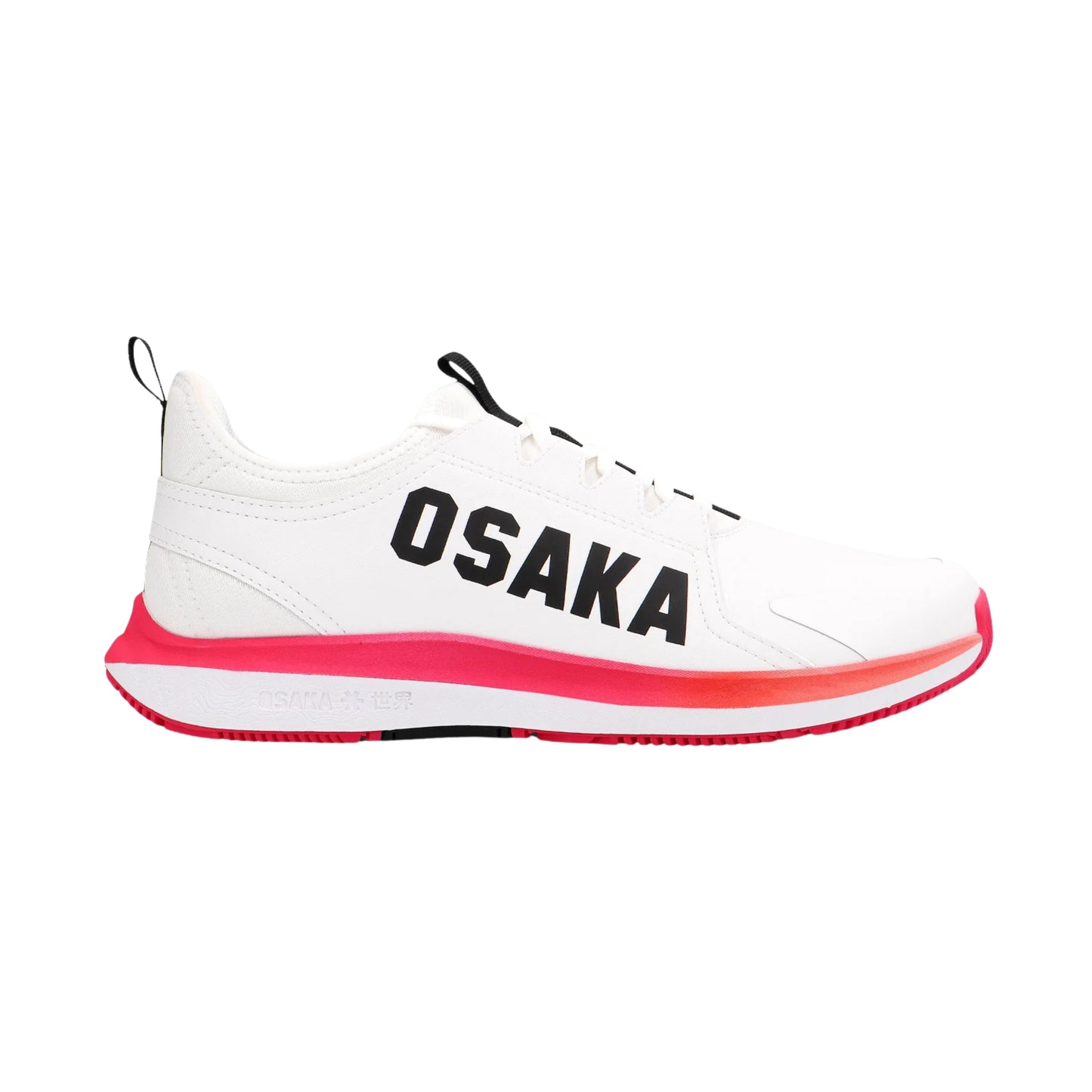 Osaka Furo Court Shoes - White/Raspberry - Cover