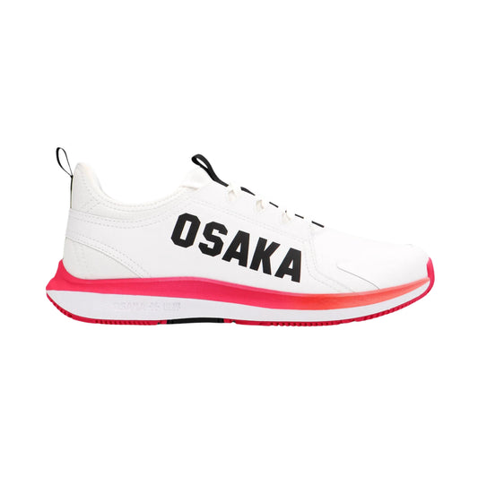 Osaka Furo Court Shoes - White/Raspberry - Cover