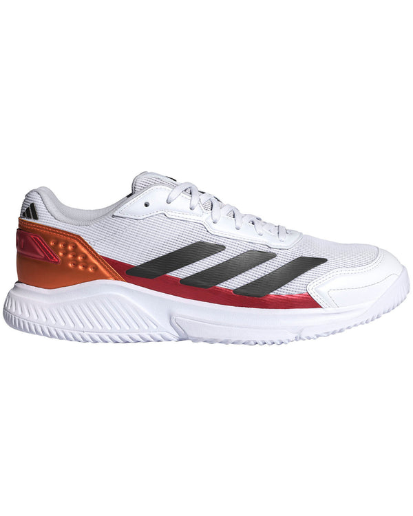 Adidas Courtquick Padel Shoes - White/Lucid Orange