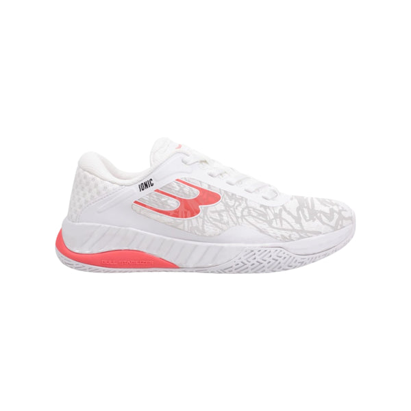 Bullpadel Ionic W 25V Padel Shoes - White/Pink