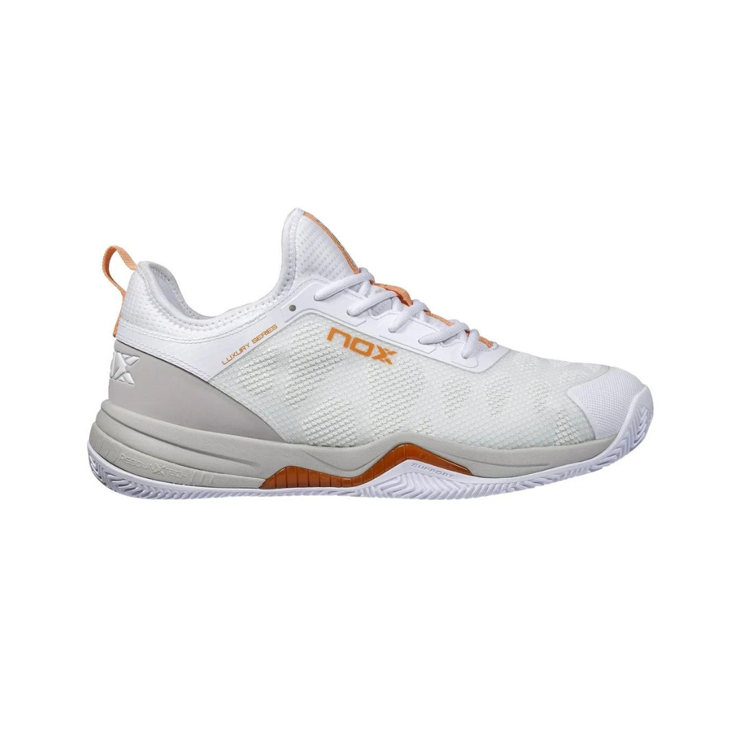 Nox NERBO Padel Shoe - White/Coral - Right