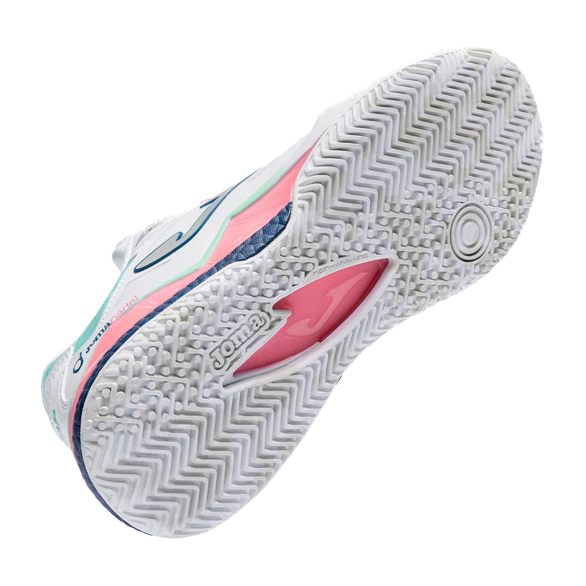 Joma Spin Lady 2602 Padel Shoes - White - Sole